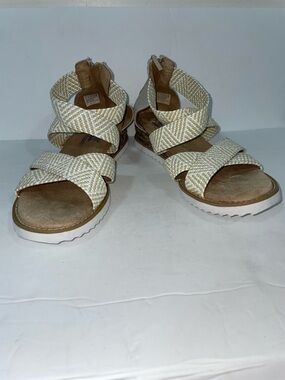 Skechers Bobs Desert Kiss Gladiator Memory Foam Summer Sun Sandals Size 7W